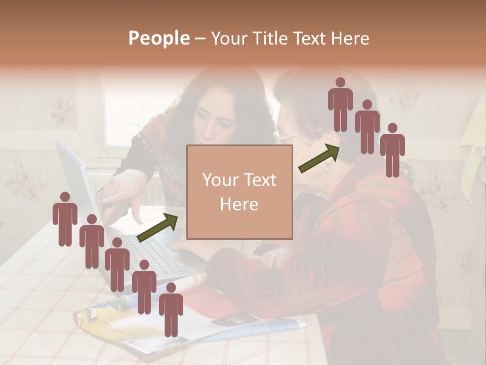 Indoors Employee Grandmother PowerPoint Template