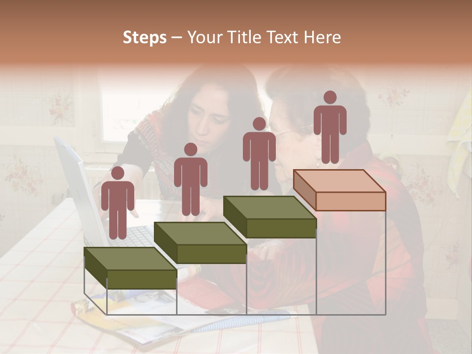 Indoors Employee Grandmother PowerPoint Template