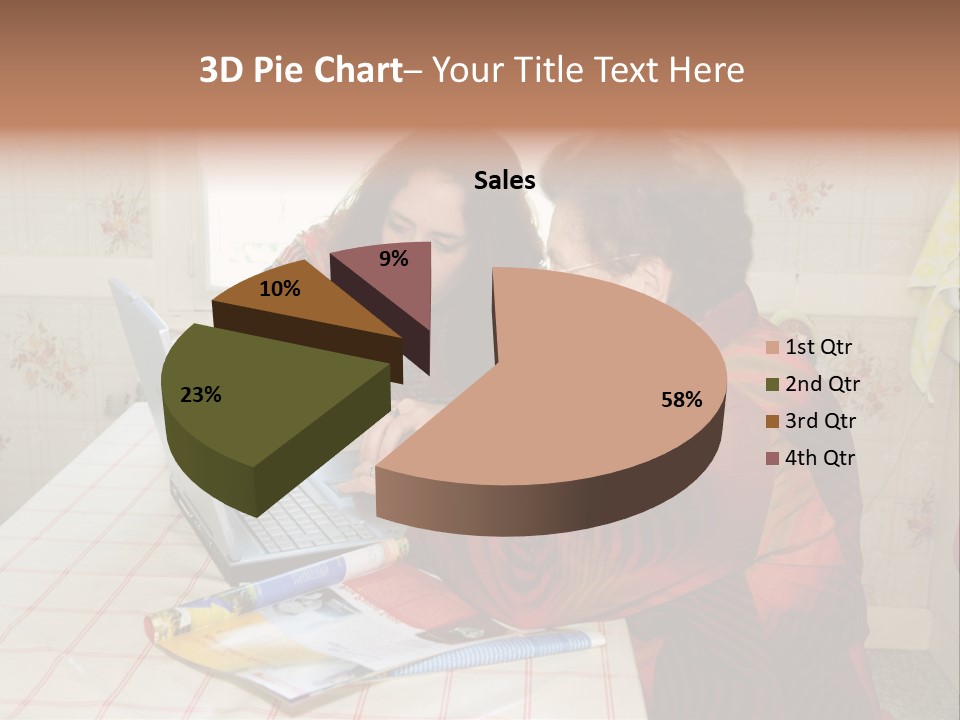 Indoors Employee Grandmother PowerPoint Template