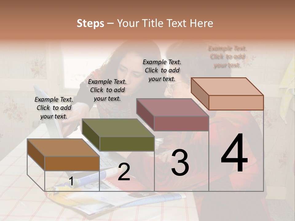 Indoors Employee Grandmother PowerPoint Template