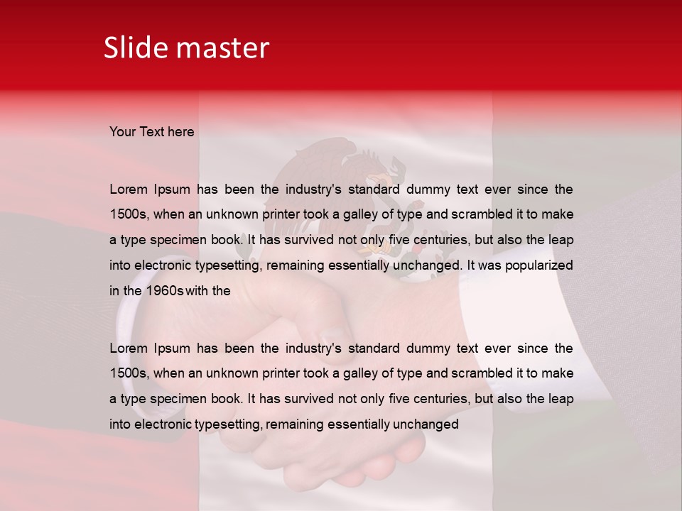 Country Greeting Commerce PowerPoint Template