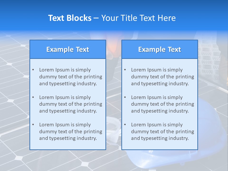 Carpenter House Industry PowerPoint Template