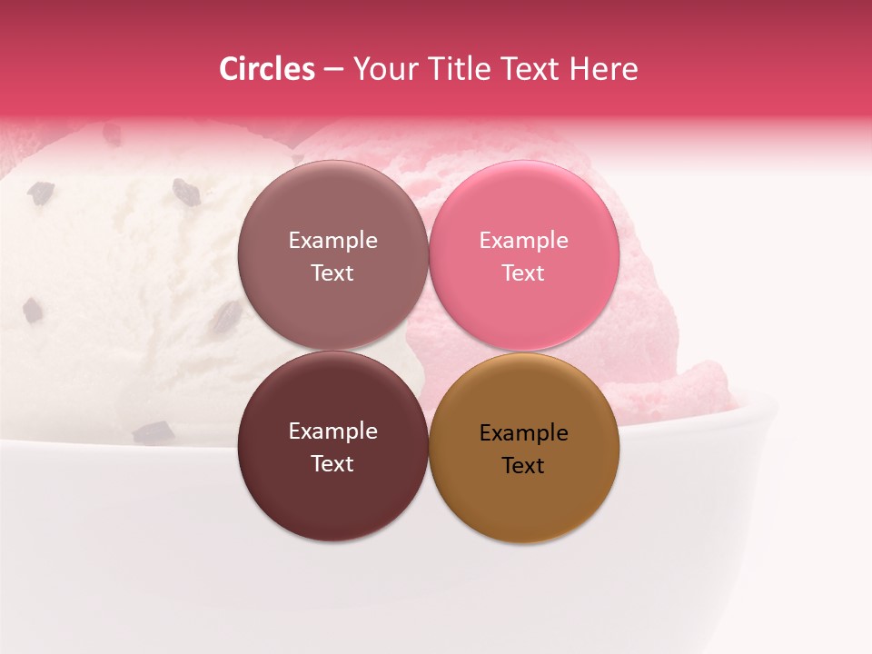 Cream Object Close PowerPoint Template
