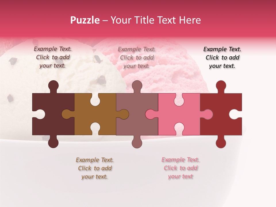 Cream Object Close PowerPoint Template