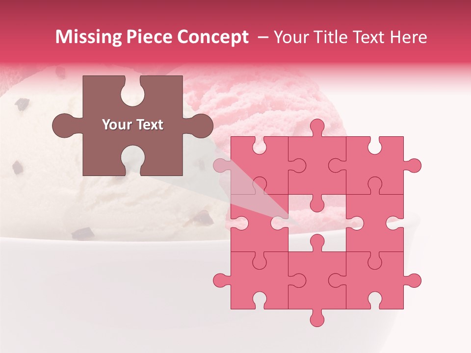 Cream Object Close PowerPoint Template