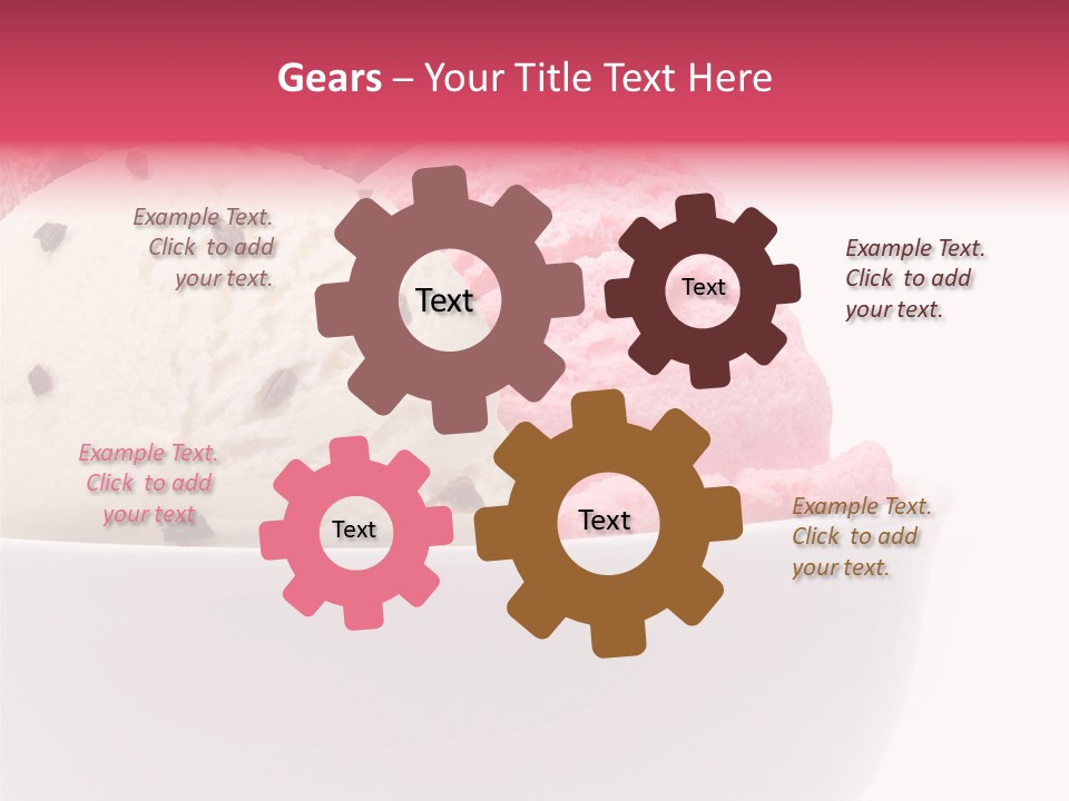 Cream Object Close PowerPoint Template