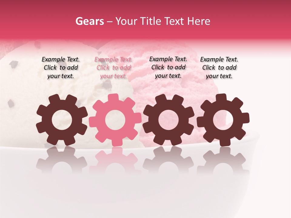 Cream Object Close PowerPoint Template
