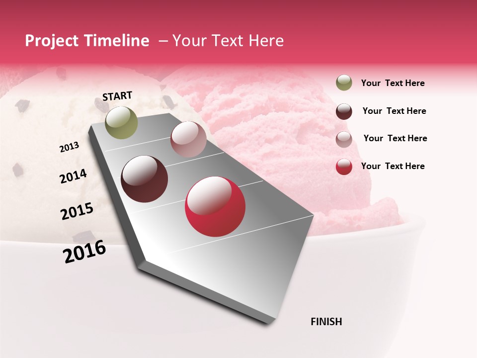 Cream Object Close PowerPoint Template