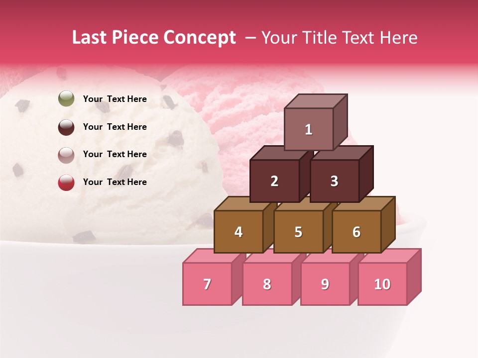 Cream Object Close PowerPoint Template