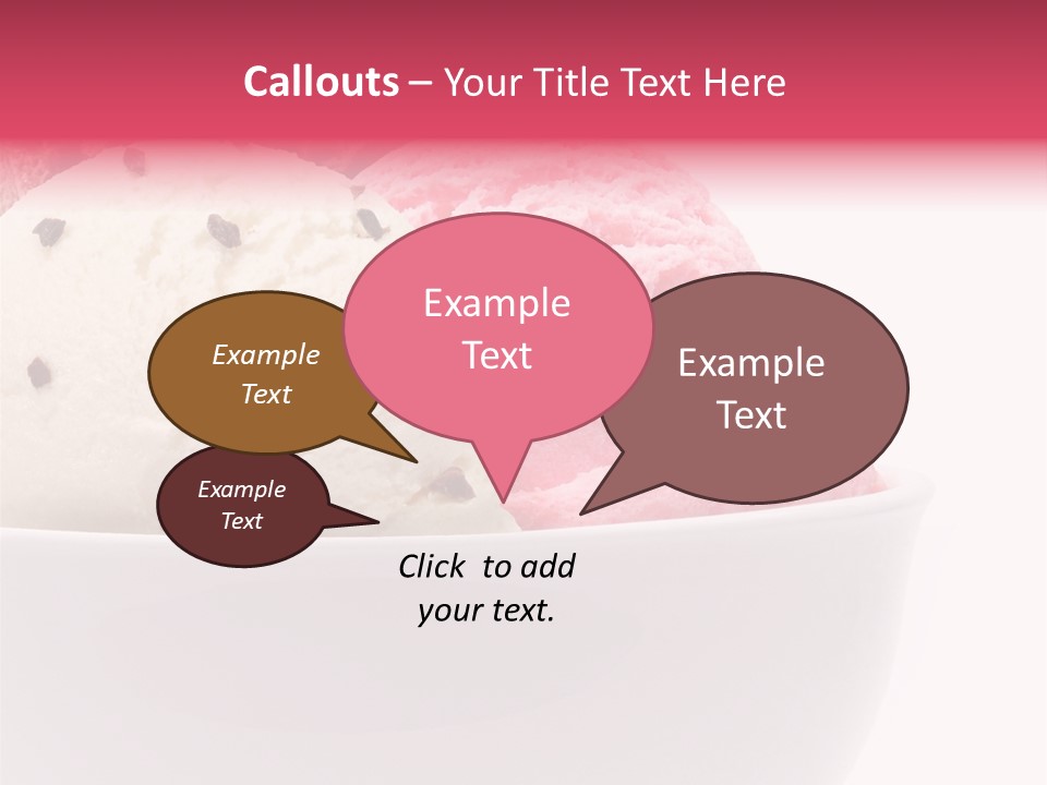 Cream Object Close PowerPoint Template