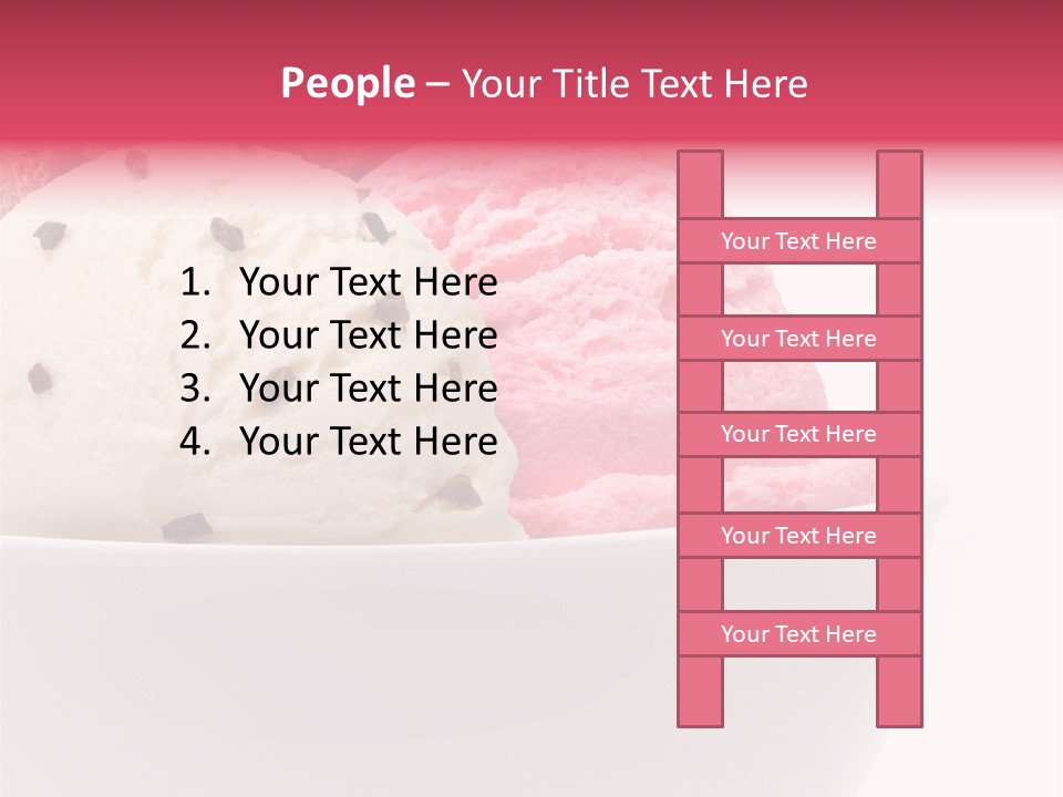 Cream Object Close PowerPoint Template