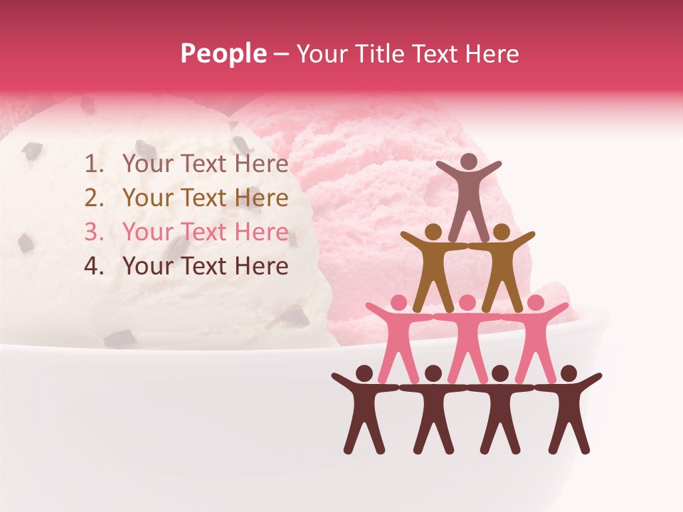 Cream Object Close PowerPoint Template