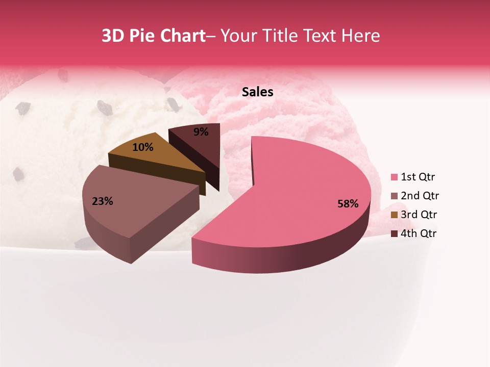 Cream Object Close PowerPoint Template