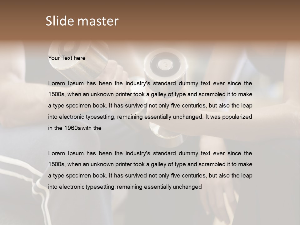 Trainer Strength People PowerPoint Template