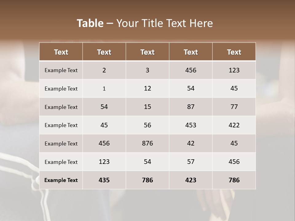 Trainer Strength People PowerPoint Template