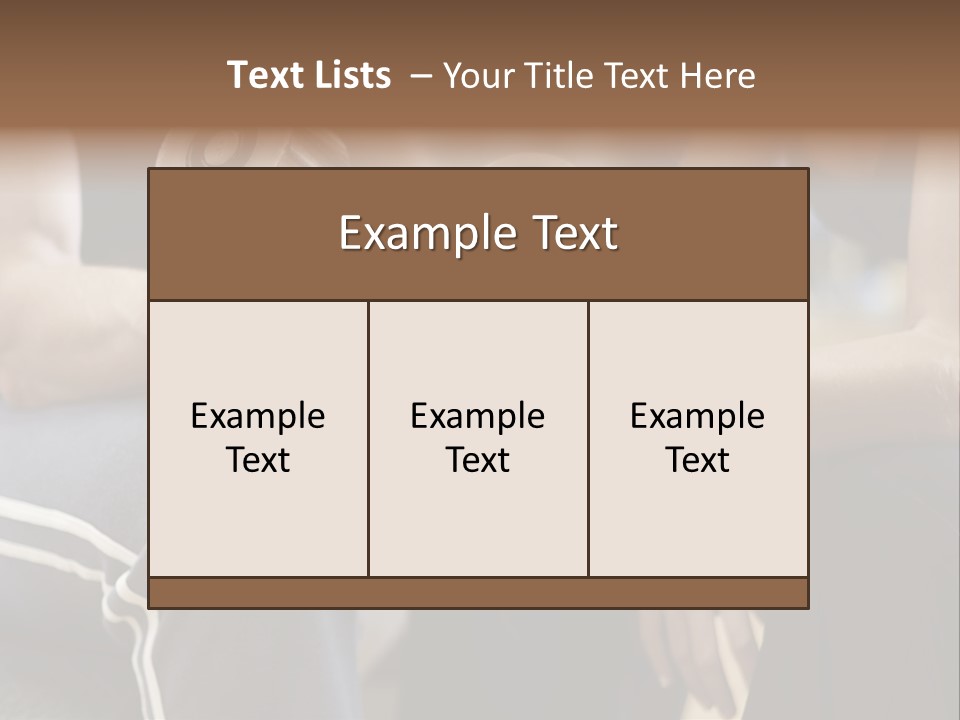 Trainer Strength People PowerPoint Template