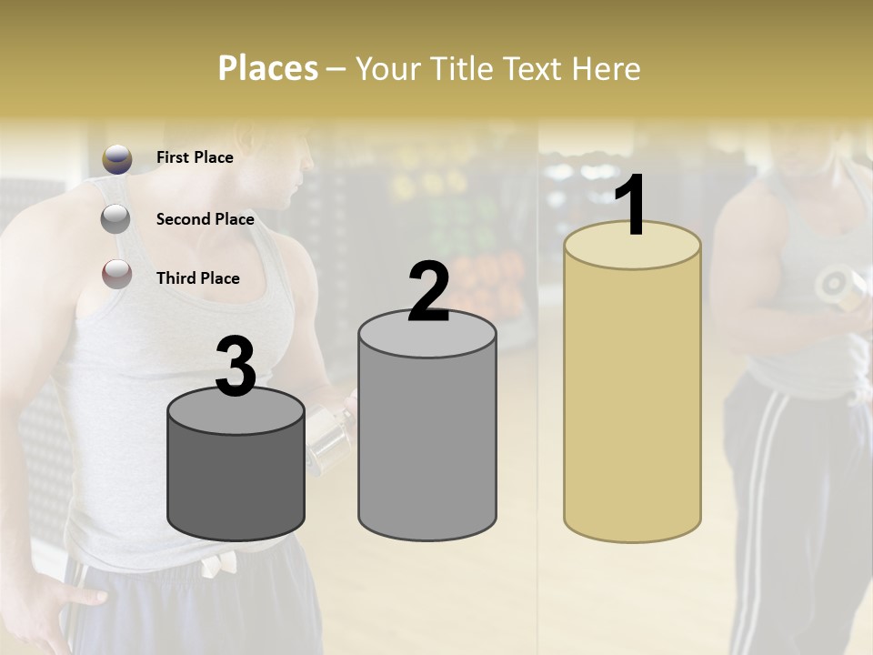 Bodybuilding Muscle Attractive PowerPoint Template