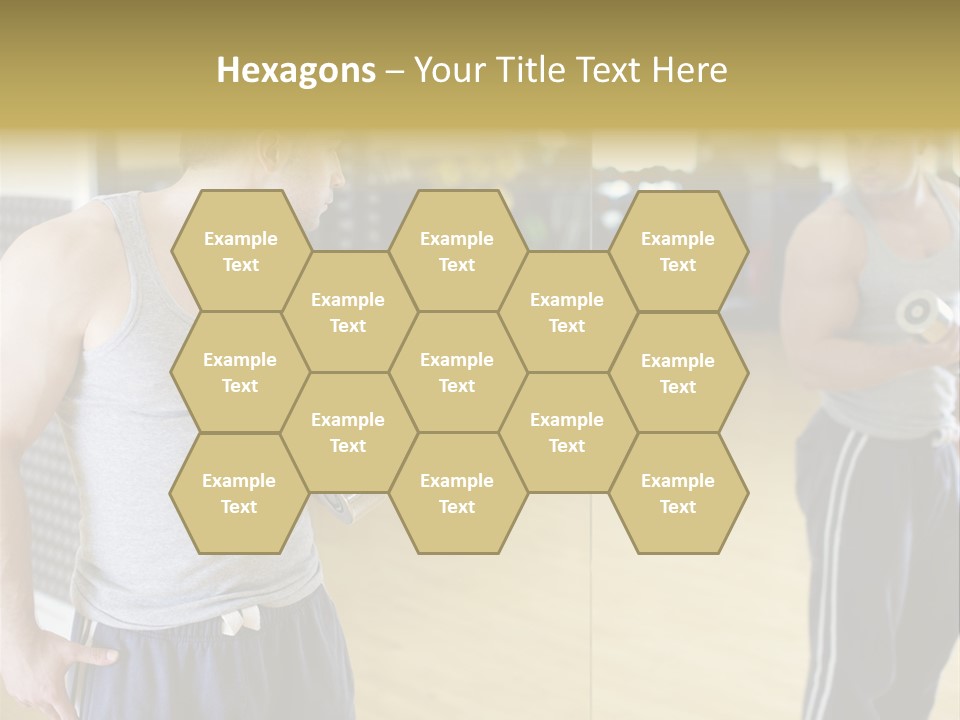 Bodybuilding Muscle Attractive PowerPoint Template