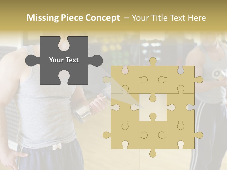 Bodybuilding Muscle Attractive PowerPoint Template