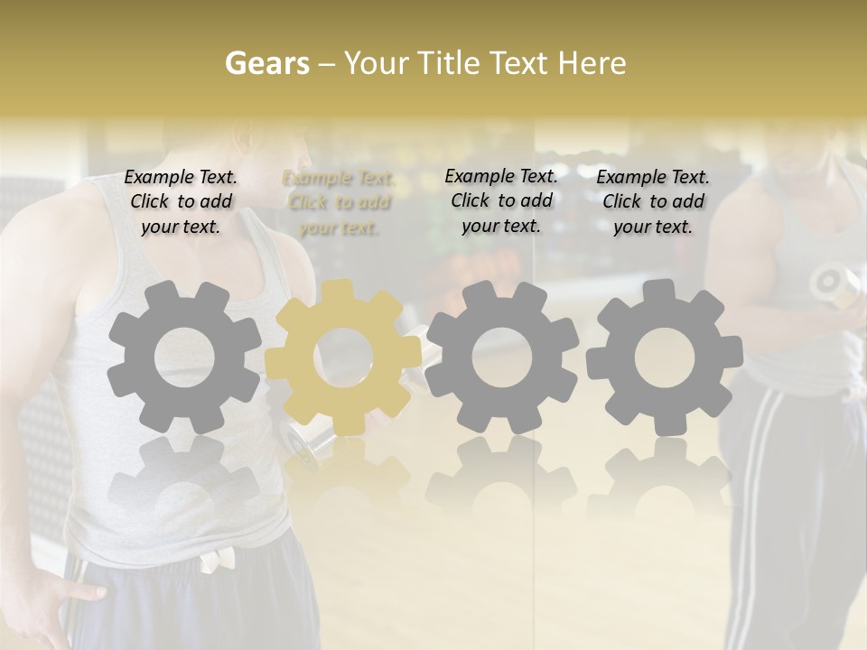 Bodybuilding Muscle Attractive PowerPoint Template