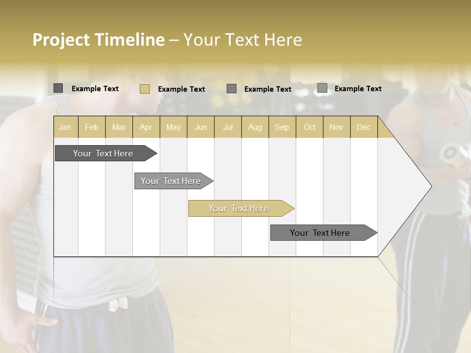 Bodybuilding Muscle Attractive PowerPoint Template