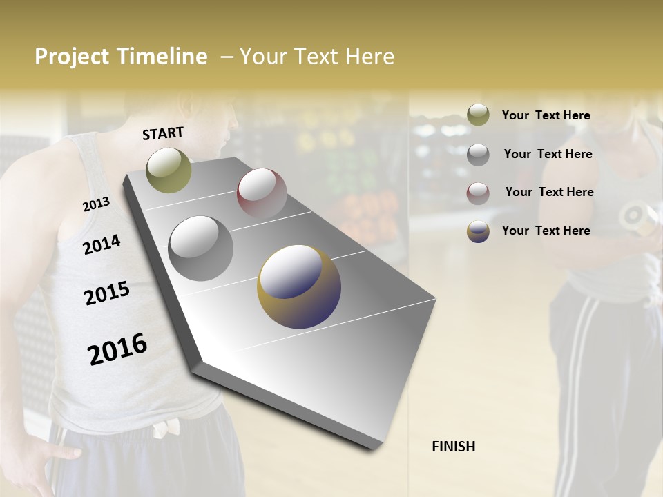 Bodybuilding Muscle Attractive PowerPoint Template