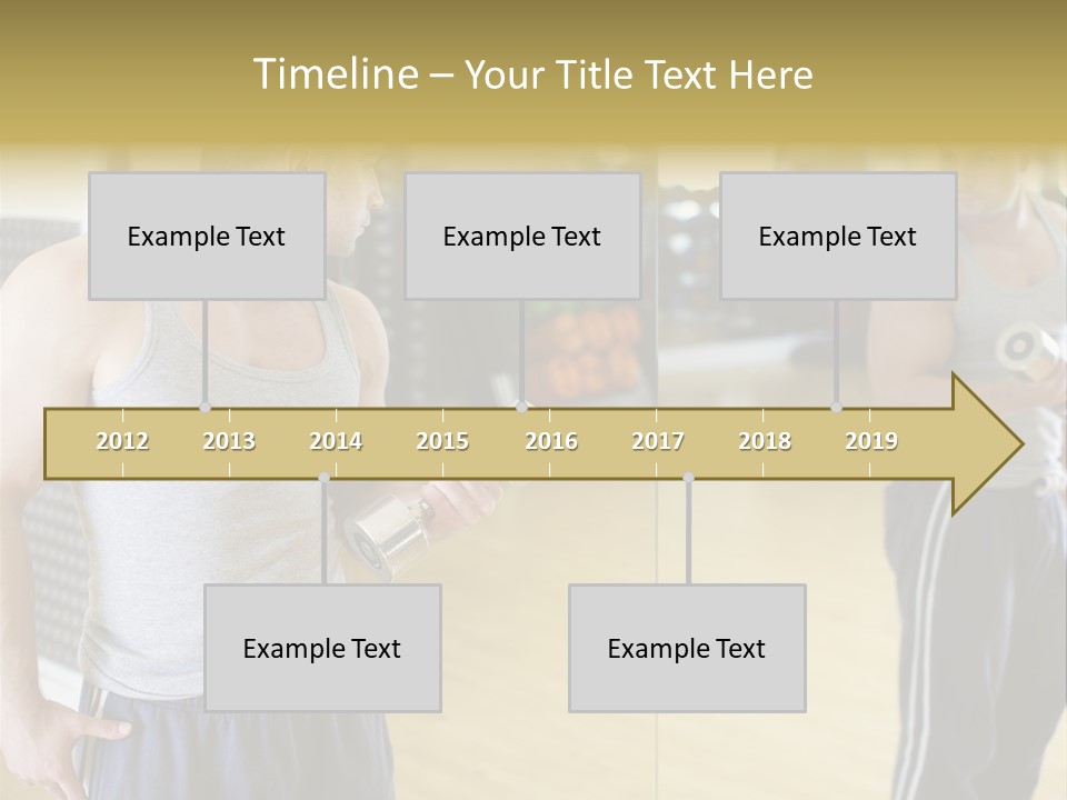 Bodybuilding Muscle Attractive PowerPoint Template