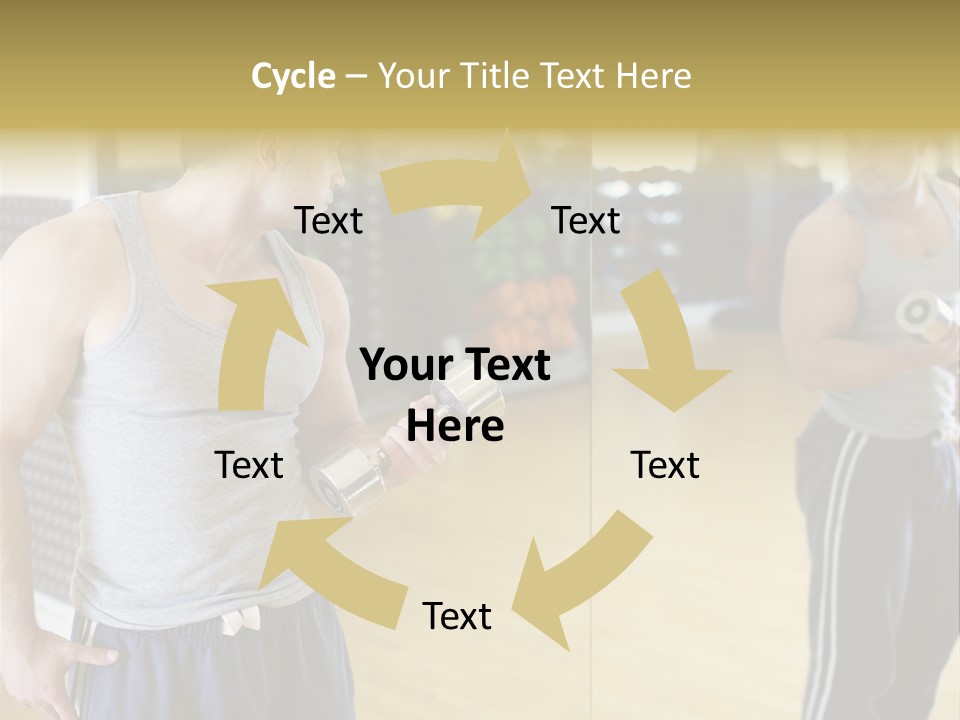 Bodybuilding Muscle Attractive PowerPoint Template