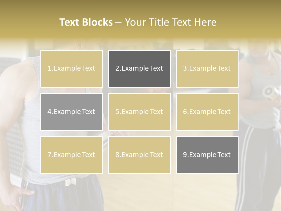 Bodybuilding Muscle Attractive PowerPoint Template