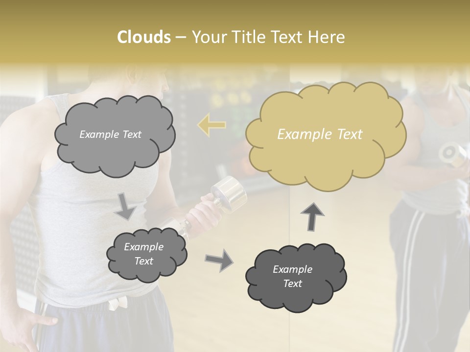 Bodybuilding Muscle Attractive PowerPoint Template