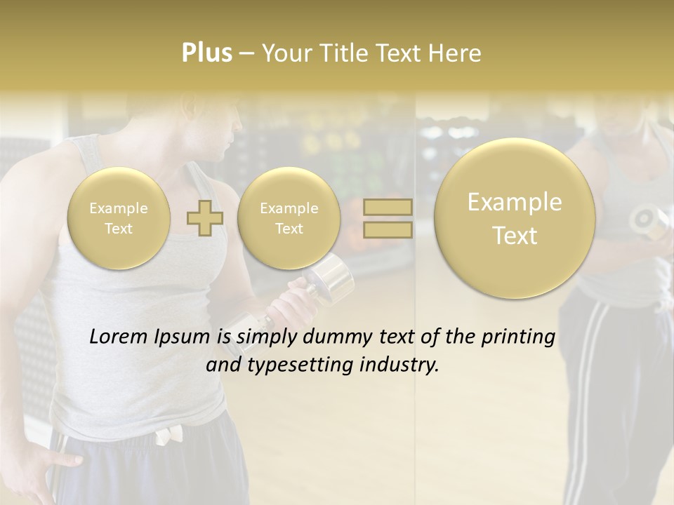 Bodybuilding Muscle Attractive PowerPoint Template
