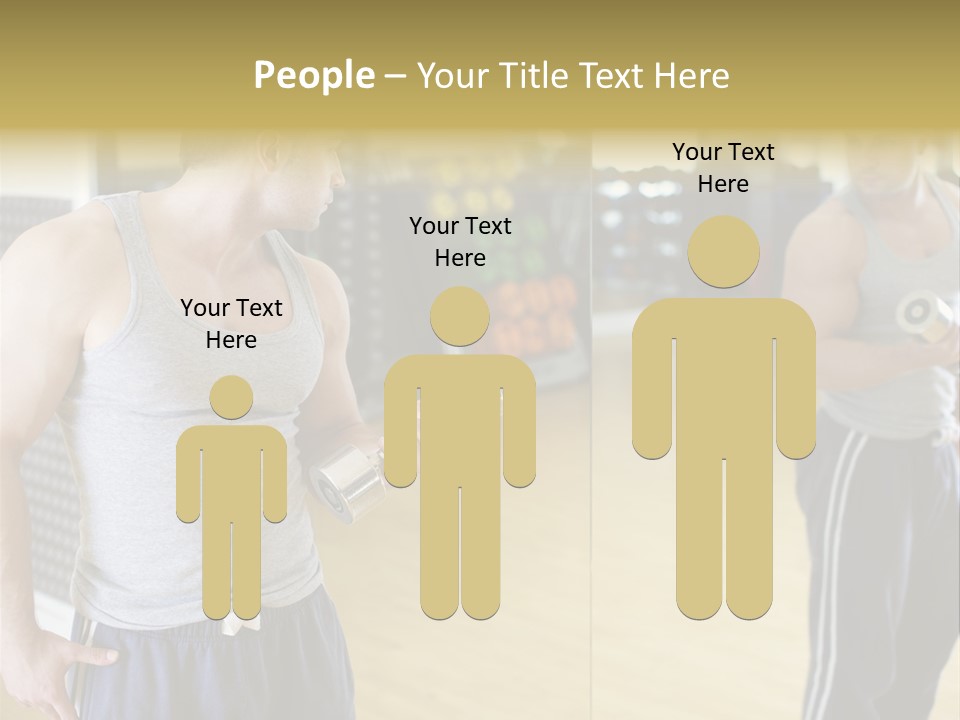 Bodybuilding Muscle Attractive PowerPoint Template