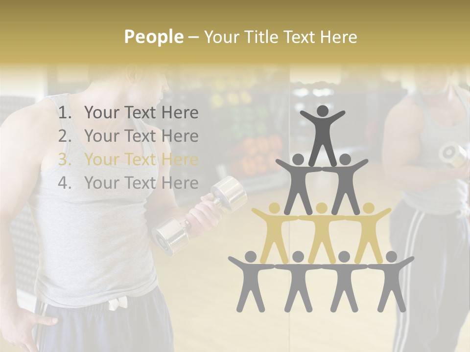 Bodybuilding Muscle Attractive PowerPoint Template