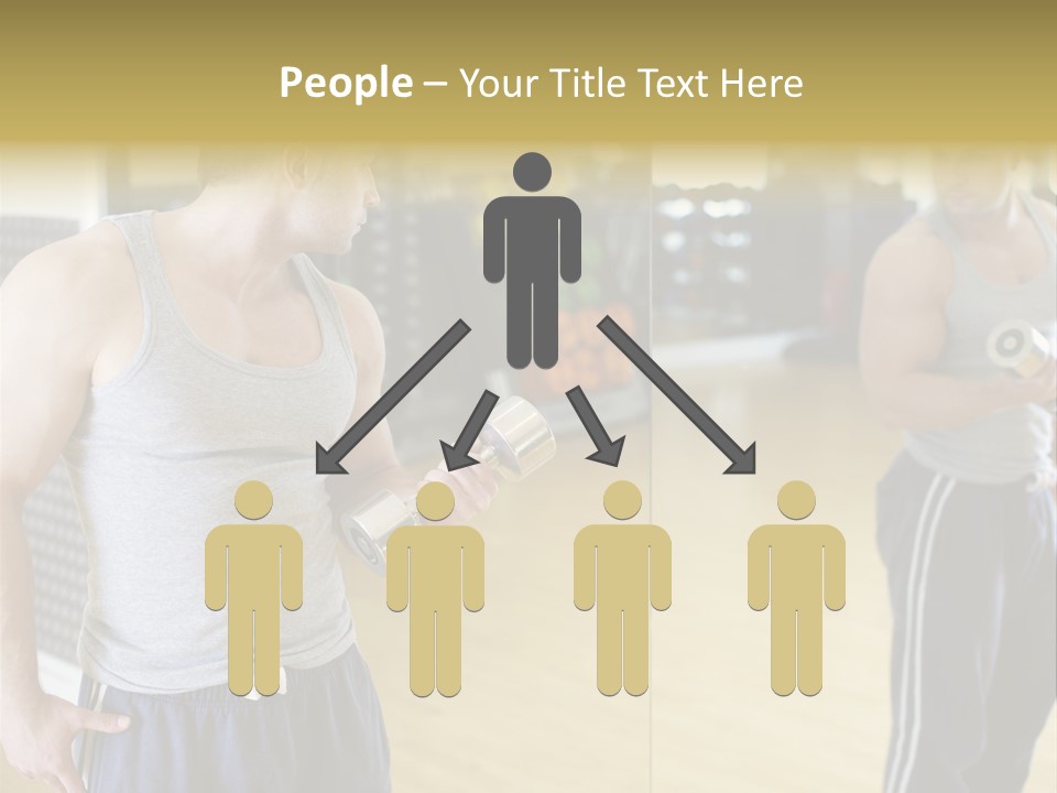 Bodybuilding Muscle Attractive PowerPoint Template