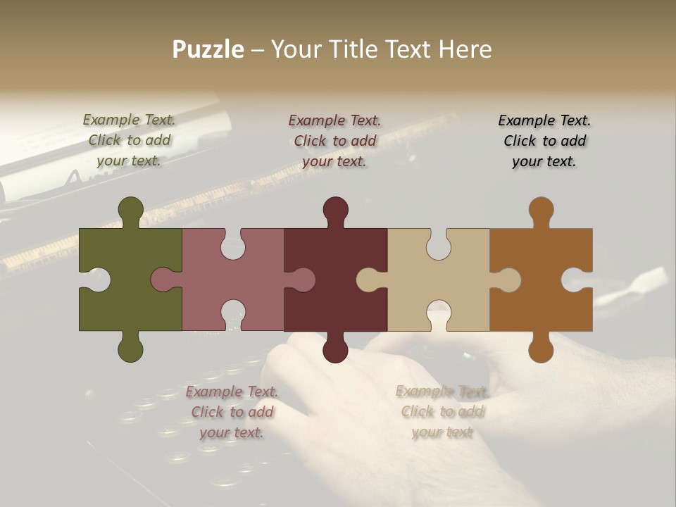 Busy Aged Work PowerPoint Template