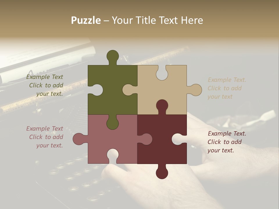 Busy Aged Work PowerPoint Template
