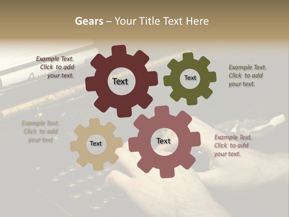 Busy Aged Work PowerPoint Template