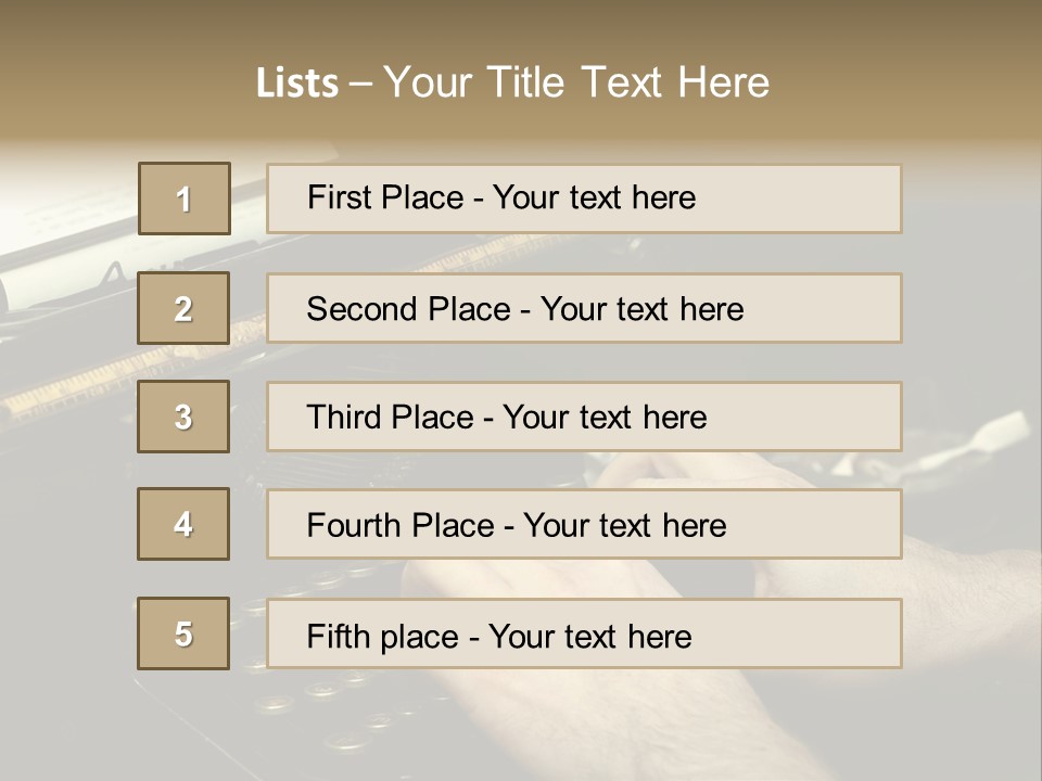 Busy Aged Work PowerPoint Template
