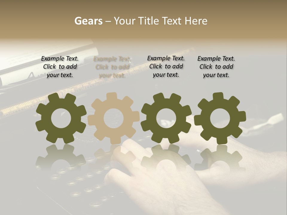 Busy Aged Work PowerPoint Template