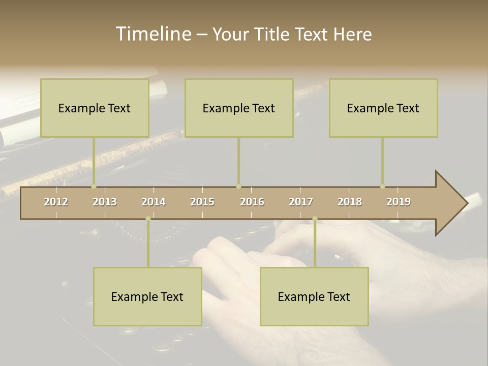 Busy Aged Work PowerPoint Template