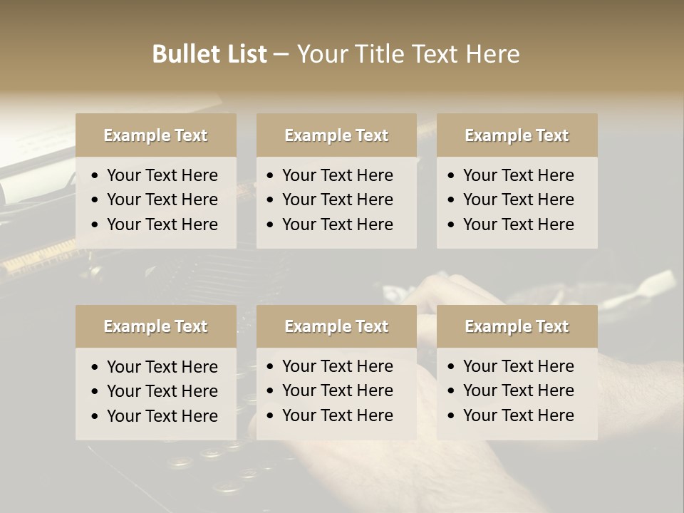Busy Aged Work PowerPoint Template