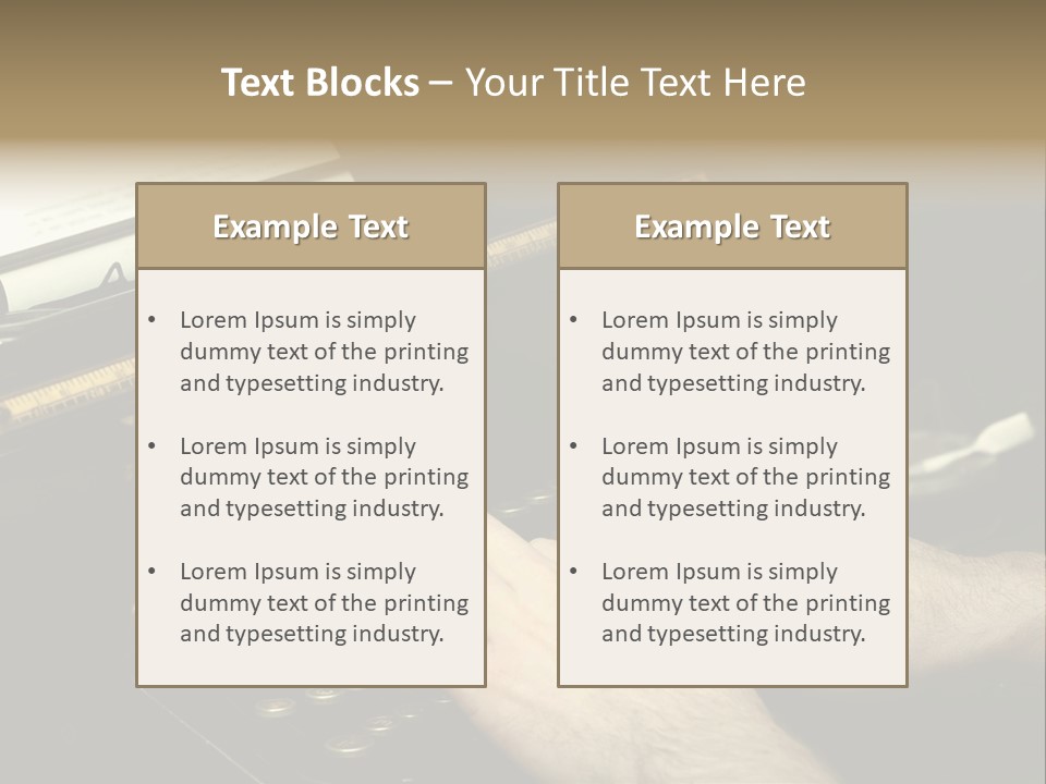 Busy Aged Work PowerPoint Template