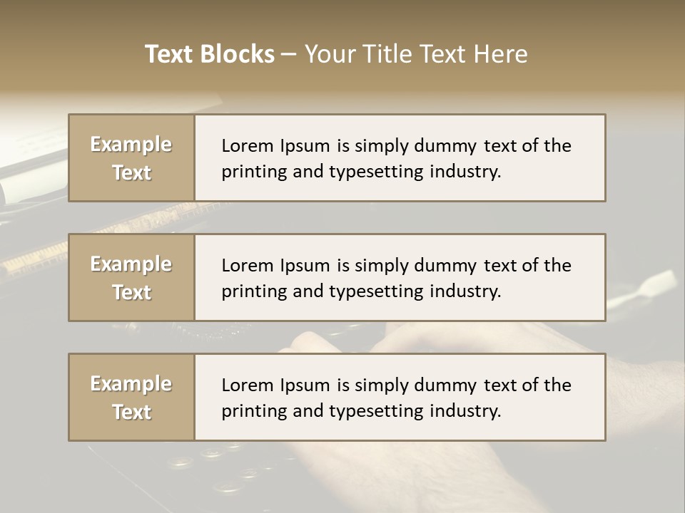 Busy Aged Work PowerPoint Template
