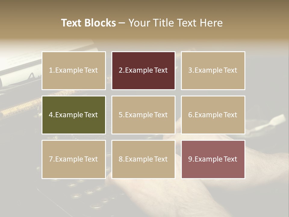 Busy Aged Work PowerPoint Template