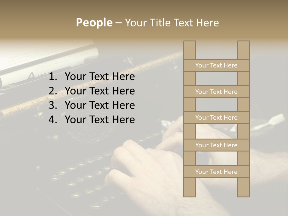Busy Aged Work PowerPoint Template