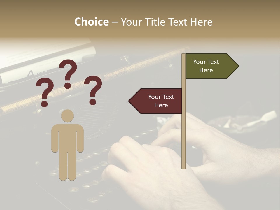Busy Aged Work PowerPoint Template