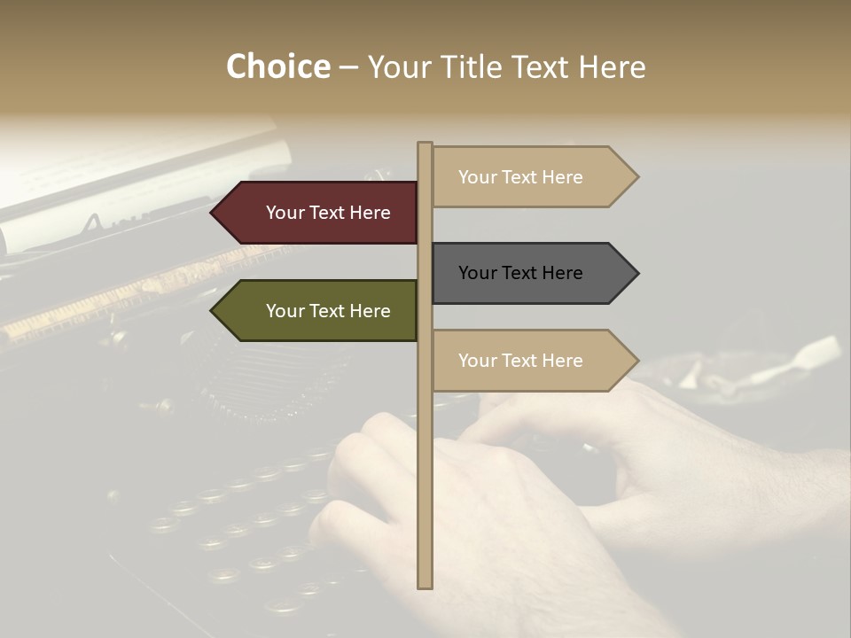 Busy Aged Work PowerPoint Template