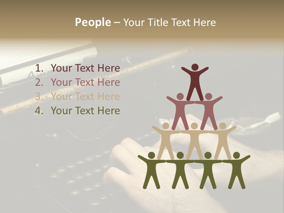 Busy Aged Work PowerPoint Template