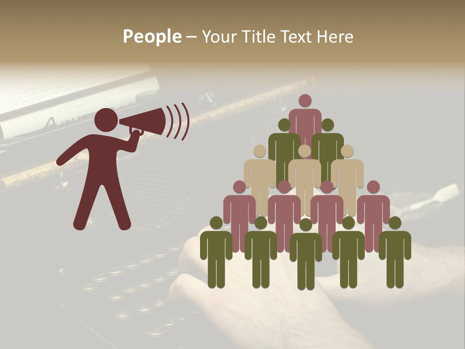 Busy Aged Work PowerPoint Template