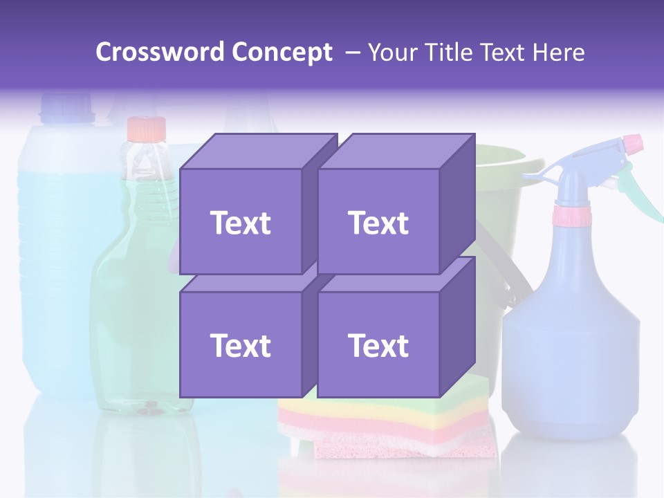 Laundry Cleanse Objects PowerPoint Template